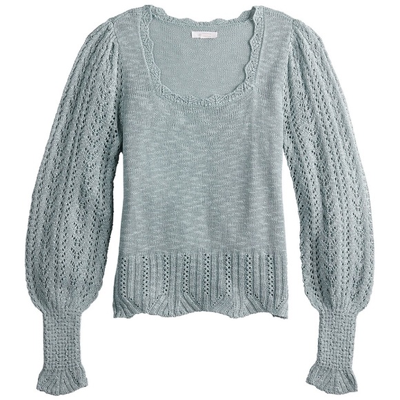 LC Lauren Conrad Squareneck Sweater - Picture 10 of 12